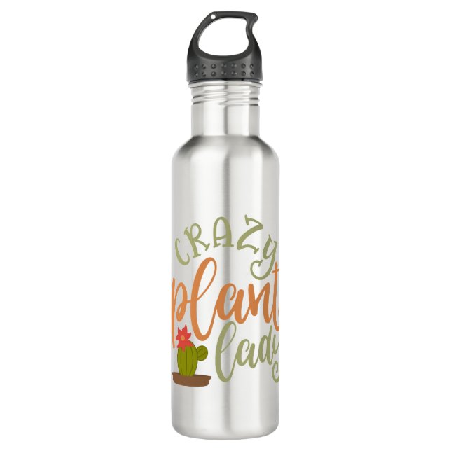 Botella De Agua La loca planta Lady Great Plover (Anverso)