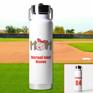 Botella De Agua La madre del béisbol es la mano de moda y es perso