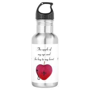 Botella De Agua La manzana de mi ojo y la llave de mi corazón