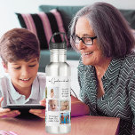 Botella De Agua La mejor abuela de moda del Collage de fotos moder<br><div class="desc">Moderno y simple collage de fotos de 12 fotos con la moderna tipografía artística con dedicación a tu amada abuela para celebrar el Día de la Madre o el cumpleaños de la abuela con este lindo keepsake. Personalízalo con tus mejores fotos y nombres de nietos.</div>