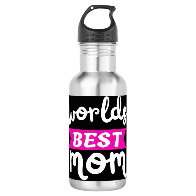 Botella De Agua la mejor mamá del mundo (Anverso)