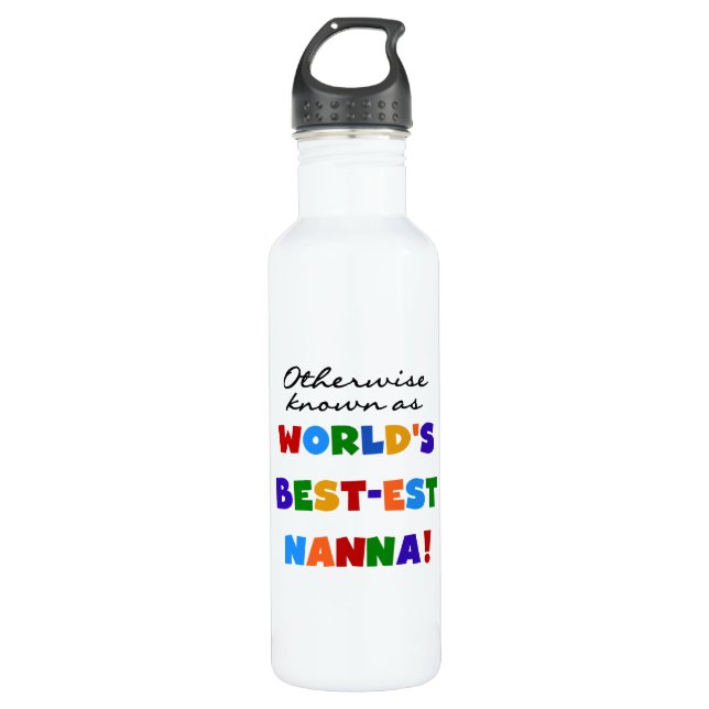 Botella De Agua La mejor nana del mundo (Anverso)