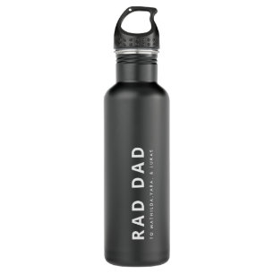 BOTELLA DE AGUA LA MEJOR PAPÁ MODERNA DE LA HISTORIA DE RAD DAD FA