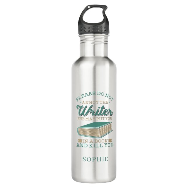Botella De Agua La Mordaza De Autor Personalizada No Molesta Al Es (Anverso)