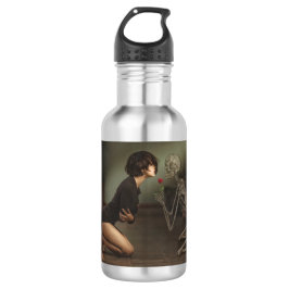 Botella De Agua La muerte y la joven mujer