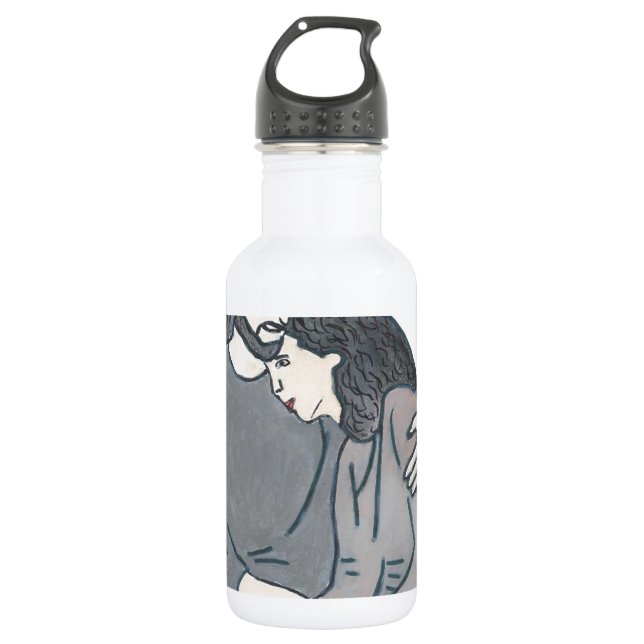 Botella De Agua La mujer solitaria conoce a Dios (Anverso)