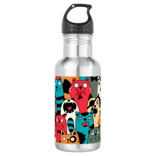 Botella De Agua La multitud de gatos