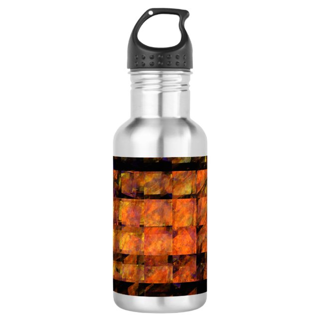 Botella De Agua La muralla de arte abstracta (Anverso)
