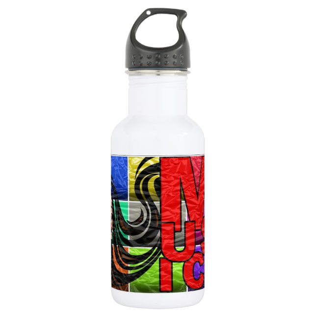 Botella De Agua La música es mi vida (Anverso)