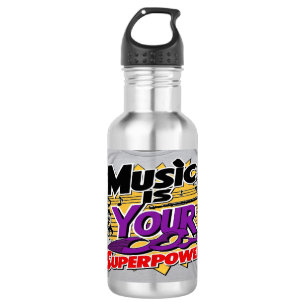Botella De Agua La Música Es Tu Superpoder 3