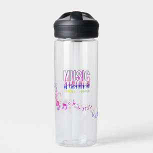 Botella De Agua La Música Une a la Gente   20oz