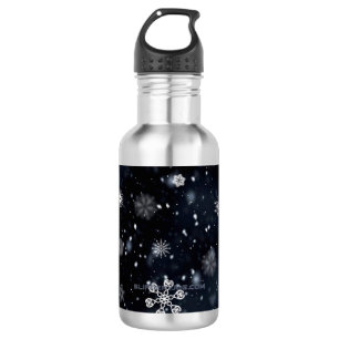 Botella De Agua La Navidad de SlipperyJoe invernal mágica pacífica