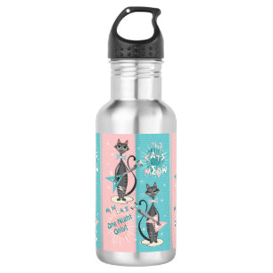 Botella De Agua La noche del gato de Meow / Mew Wave ©studioxtine