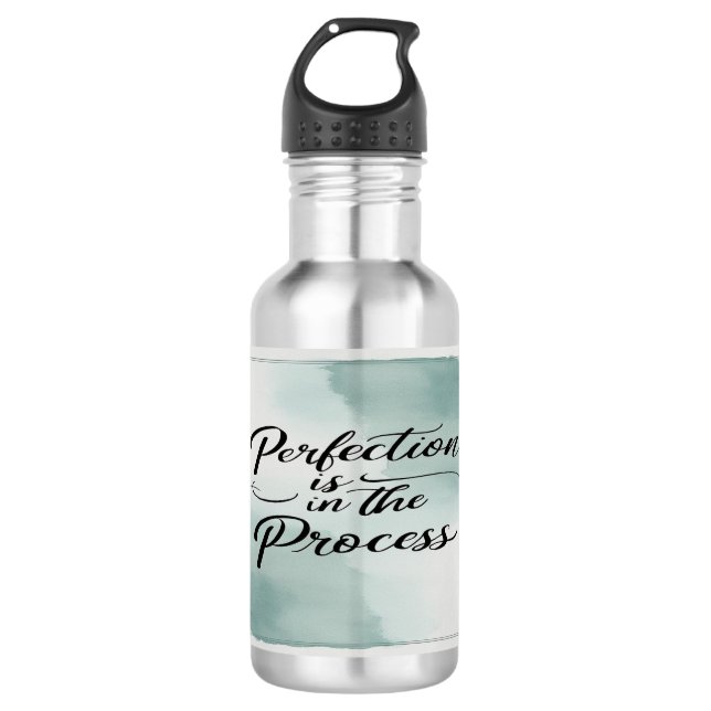 Botella De Agua La perfección está en el proceso (Anverso)