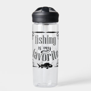 Botella De Agua La pesca es mi cita favorita