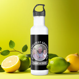 Botella De Agua La plantilla de fotos del mayor Personalizado del