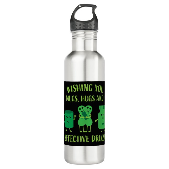 Botella De Agua La recuperación de la salud se recuperará pronto (Anverso)