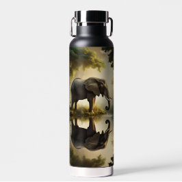 Botella De Agua La reflexión de un elefante