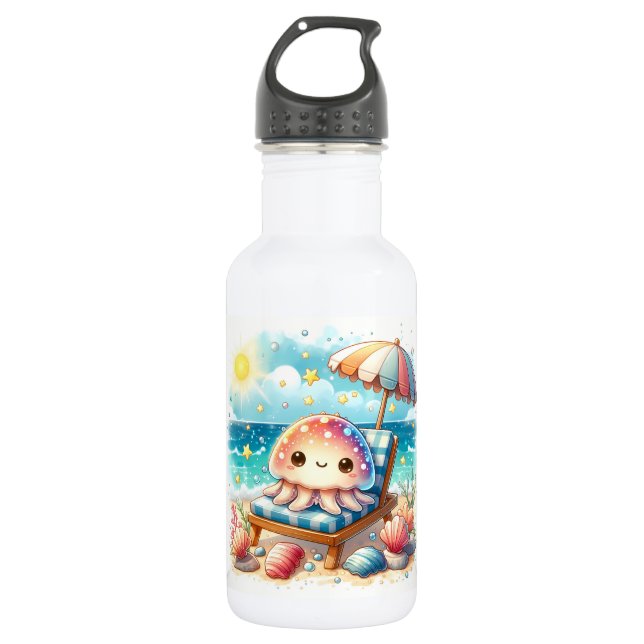 Botella De Agua La retirada de la relajación de la medusa personal (Anverso)