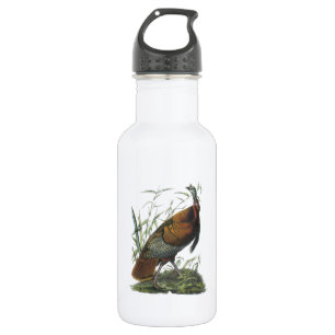 Botella De Agua La salvaje Turquía de Audubon
