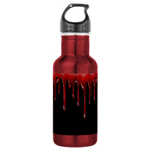 Botella De Agua La sangre de Falln gotea negro