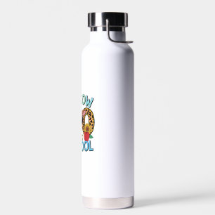 Botella De Agua La vaca sagrada 100 días de escuela 100 días de ed