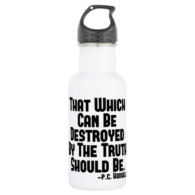 Botella De Agua La verdad duele (Anverso)