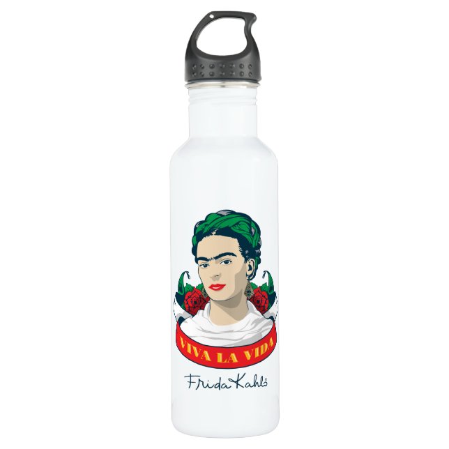 Botella De Agua La Vida de Frida Kahlo el | Viva (Anverso)