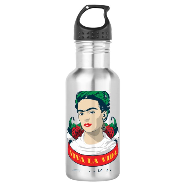 Botella De Agua La Vida de Frida Kahlo el | Viva (Anverso)
