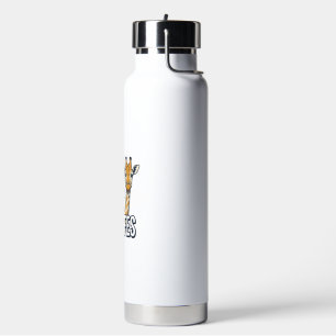 Botella De Agua La vida es mejor con jirafas diseño de camiseta vi
