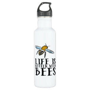 Botella De Agua La vida es mejor con las abejas