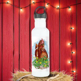 Botella De Agua La vida es mejor con las gallinas