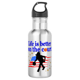 BOTELLA DE AGUA LA VIDA ES MEJOR EN EL DISEÑO DE LA CORTE ESTADOUN