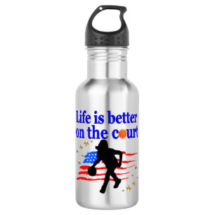 BOTELLA DE AGUA LA VIDA ES MEJOR EN EL DISEÑO DE LA CORTE ESTADOUN