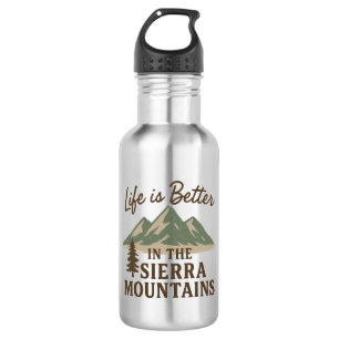 Botella De Agua La vida es mejor en las montañas de la Sierra