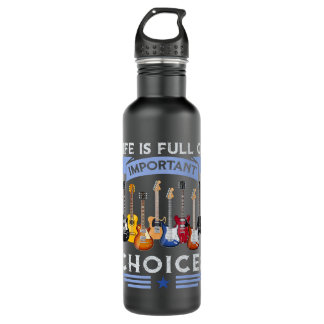 Botella De Agua La vida está llena de importantes camisas de guita