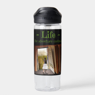 Botella De Agua La vida, la aventura continúa
