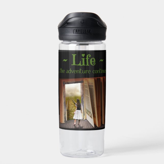 Botella De Agua La vida, la aventura continúa (Atrás)