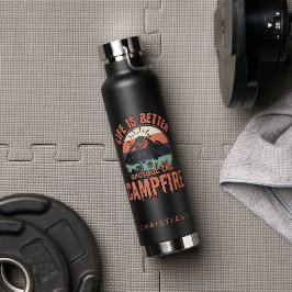 Botella De Agua La vida personalizado es mejor en los alrededores 