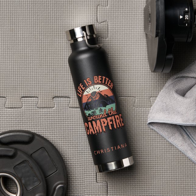 Botella De Agua La vida personalizado es mejor en los alrededores  (Gimnasio)