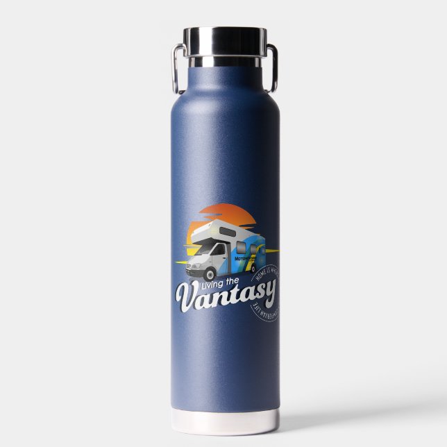 Botella De Agua La vida vanguardista de Campervan | (Delantero)