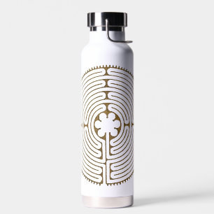 Botella De Agua Laberinto de Chartres - Símbolo Espiritual Antiguo