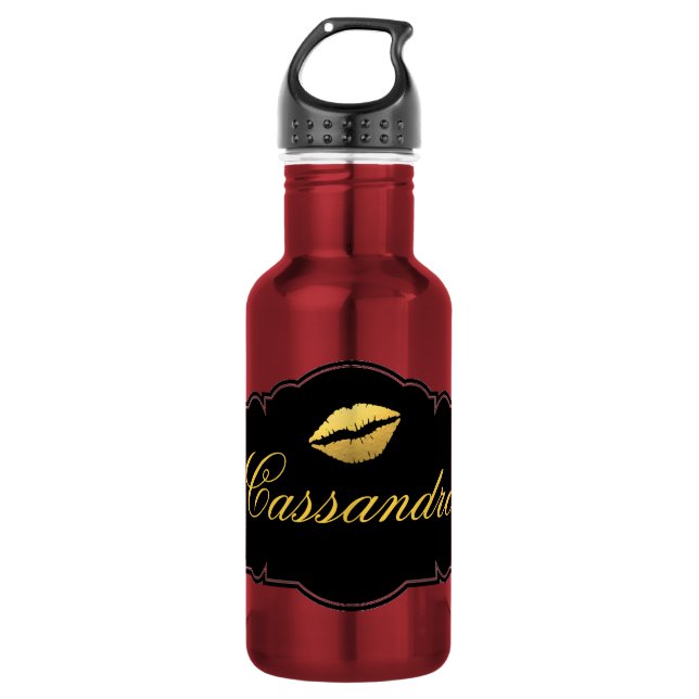 Botella De Agua Labios (Anverso)