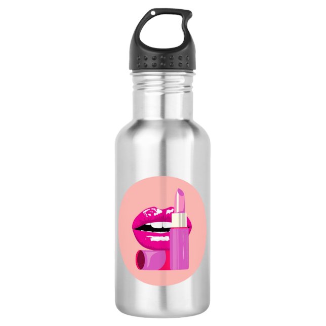 Botella De Agua Labios (Anverso)