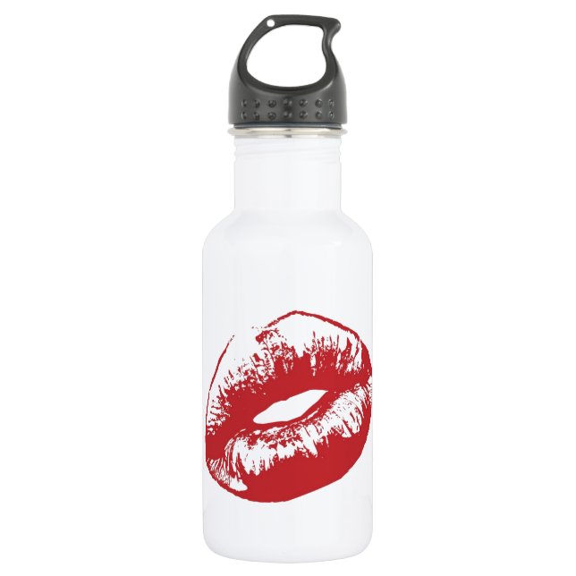 Botella De Agua Labios rojos (Anverso)