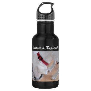 Botella De Agua Labrador blanco lindo mezcla perro pimienta Restau