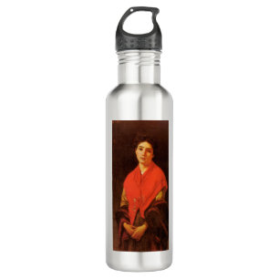Botella De Agua Lady in Red (Arte italiano de época)