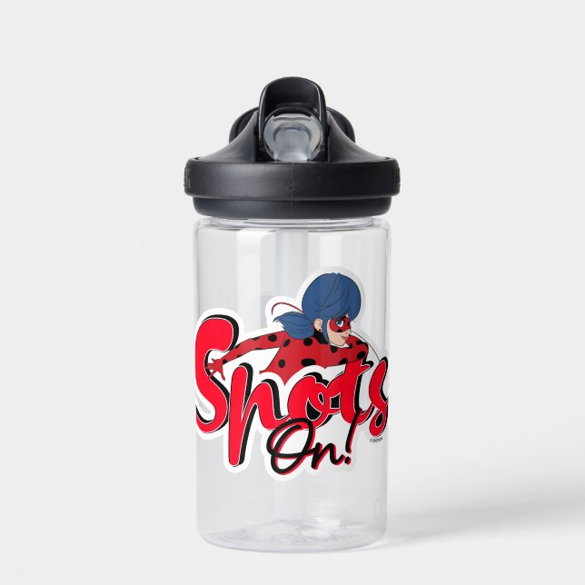 Botella De Agua Ladybug milagroso | Puntos en (Delante)