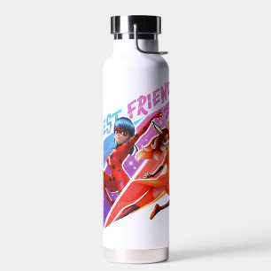 Botella De Agua Ladybug y Rena Rouge Mejores amigos