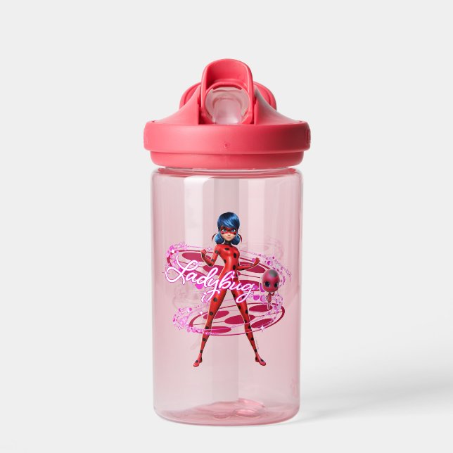 Botella De Agua Ladybug y Tikki Graphic (Delante)